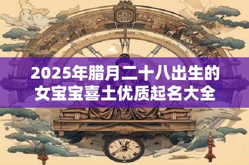 2025年腊月二十八出生的女宝宝喜土优质起名大全