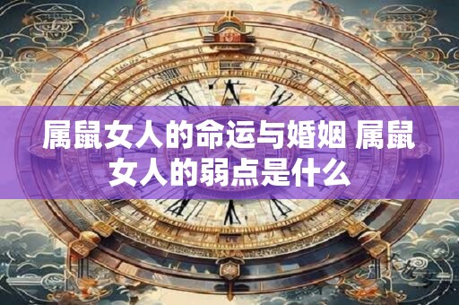 属鼠女人的命运与婚姻 属鼠女人的弱点是什么