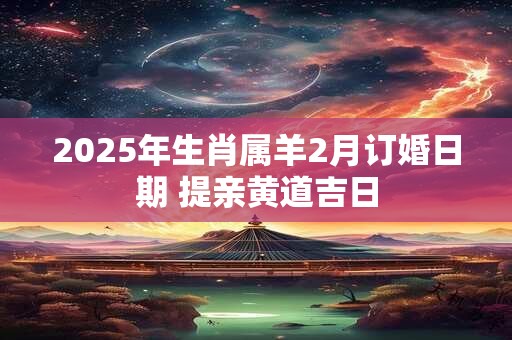 2025年生肖属羊2月订婚日期 提亲黄道吉日
