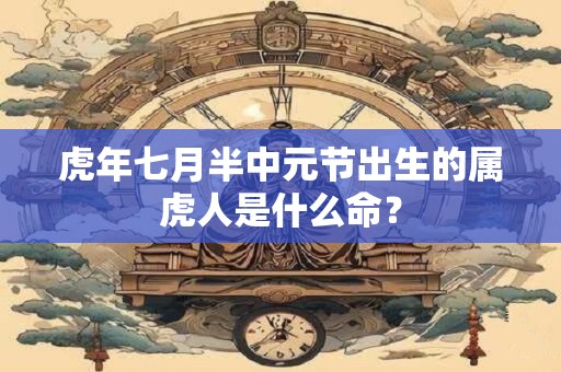 虎年七月半中元节出生的属虎人是什么命？
