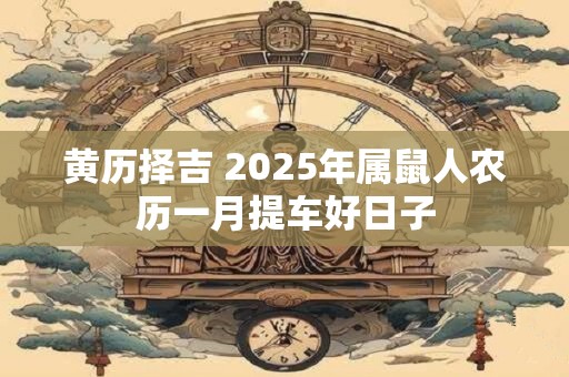 黄历择吉 2025年属鼠人农历一月提车好日子