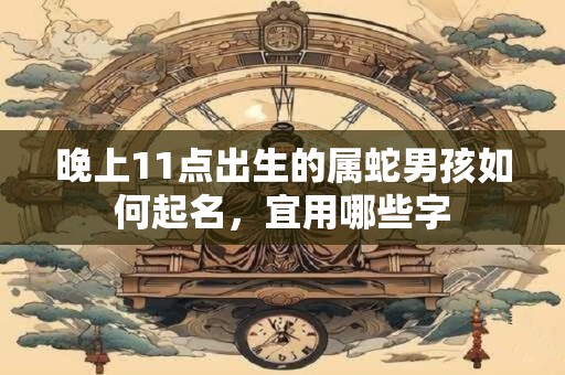 晚上11点出生的属蛇男孩如何起名，宜用哪些字