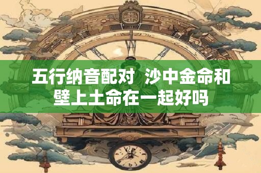 五行纳音配对  沙中金命和壁上土命在一起好吗