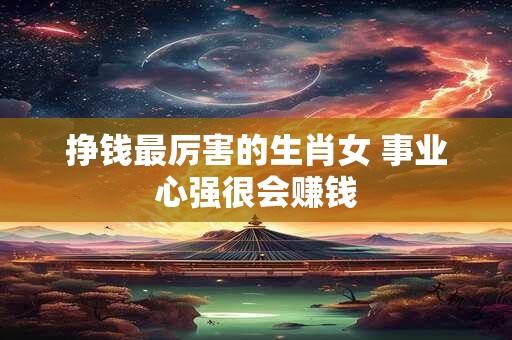 挣钱最厉害的生肖女 事业心强很会赚钱