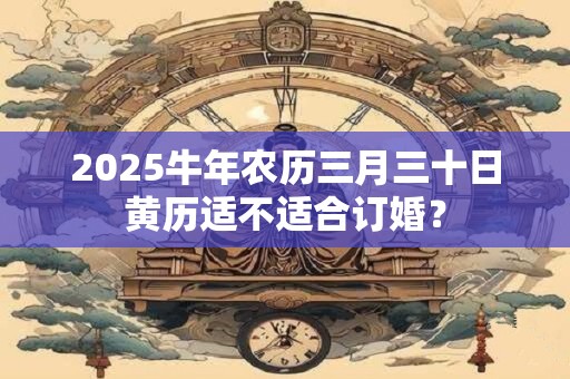 2025牛年农历三月三十日黄历适不适合订婚？