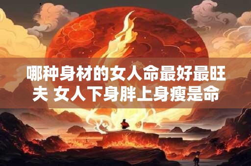 哪种身材的女人命最好最旺夫 女人下身胖上身瘦是命