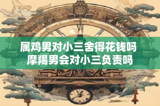 属鸡男对小三舍得花钱吗 摩羯男会对小三负责吗