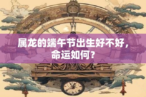 属龙的端午节出生好不好，命运如何？