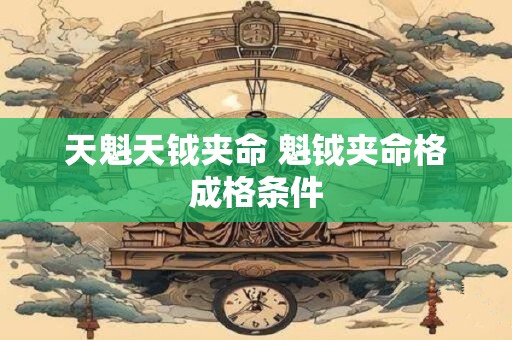 天魁天钺夹命 魁钺夹命格成格条件
