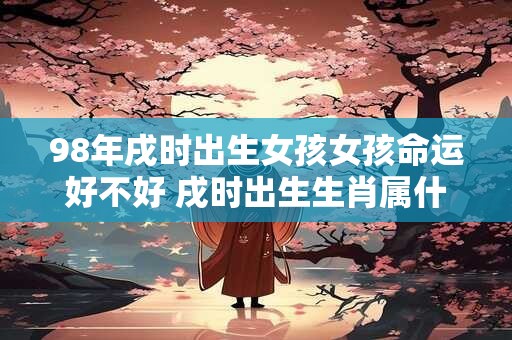 98年戌时出生女孩女孩命运好不好 戌时出生生肖属什么
