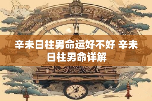 辛未日柱男命运好不好 辛未日柱男命详解
