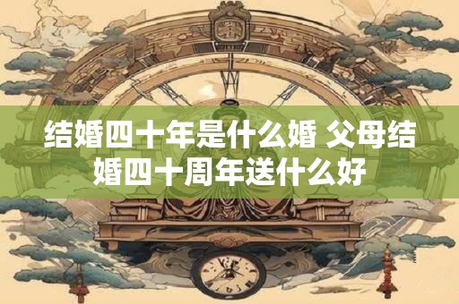 结婚四十年是什么婚 父母结婚四十周年送什么好