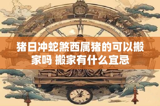 猪日冲蛇煞西属猪的可以搬家吗 搬家有什么宜忌