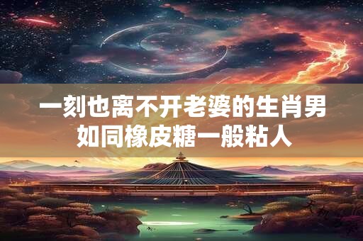 一刻也离不开老婆的生肖男 如同橡皮糖一般粘人