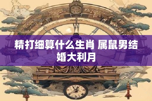 精打细算什么生肖 属鼠男结婚大利月