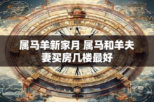 属马羊新家月 属马和羊夫妻买房几楼最好