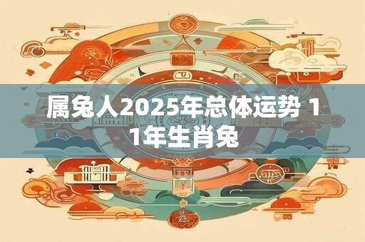 属兔人2025年总体运势 11年生肖兔