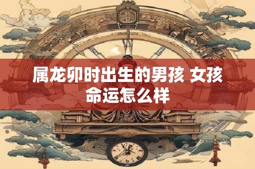 属龙卯时出生的男孩 女孩命运怎么样