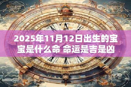 2025年11月12日出生的宝宝是什么命 命运是吉是凶