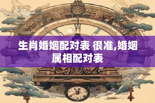 生肖婚姻配对表 很准,婚姻属相配对表