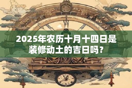 2025年农历十月十四日是装修动土的吉日吗？