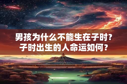 男孩为什么不能生在子时？子时出生的人命运如何？
