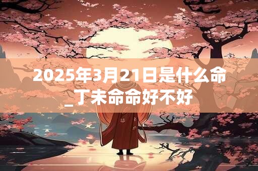 2025年3月21日是什么命_丁未命命好不好