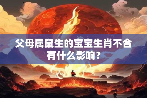 父母属鼠生的宝宝生肖不合有什么影响？