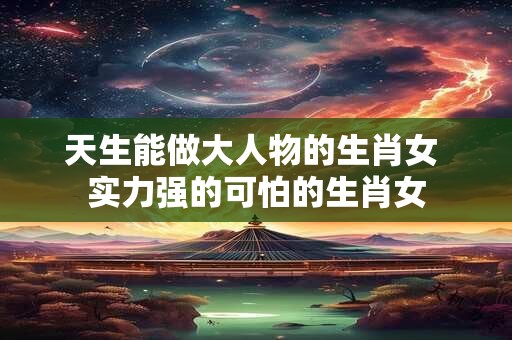 天生能做大人物的生肖女 实力强的可怕的生肖女
