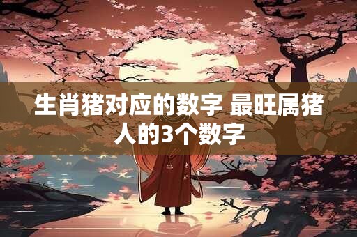 生肖猪对应的数字 最旺属猪人的3个数字