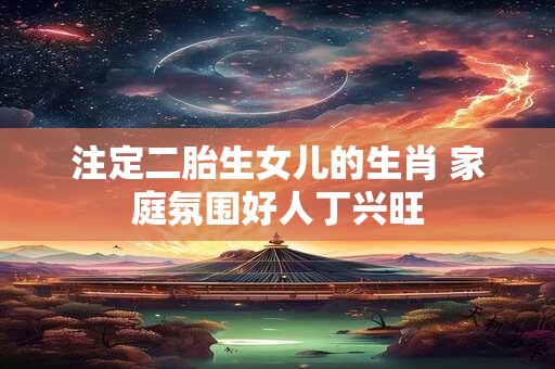 注定二胎生女儿的生肖 家庭氛围好人丁兴旺