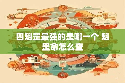 四魁罡最强的是哪一个 魁罡命怎么查