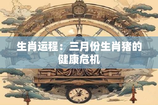 生肖运程：三月份生肖猪的健康危机