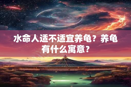 水命人适不适宜养龟？养龟有什么寓意？