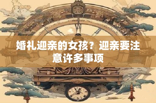 详细阅读:婚礼迎亲的女孩?迎亲要注意许多事项 婚礼迎亲的女孩?迎亲要注意许多事项
