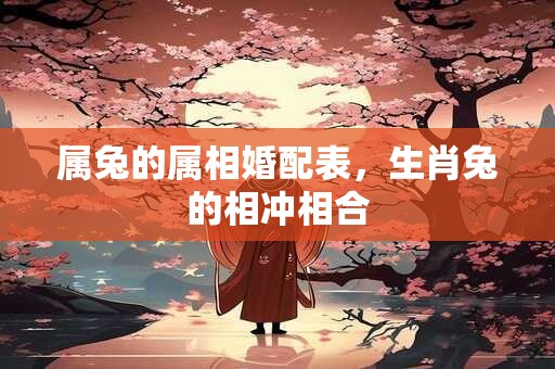 属兔的属相婚配表，生肖兔的相冲相合