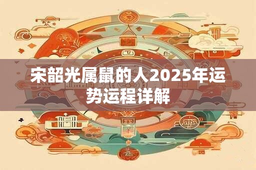 宋韶光属鼠的人2025年运势运程详解