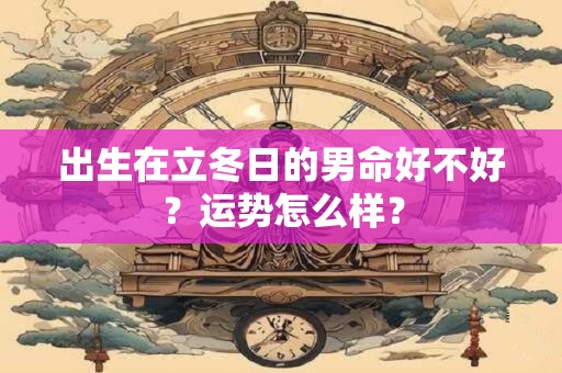 出生在立冬日的男命好不好？运势怎么样？