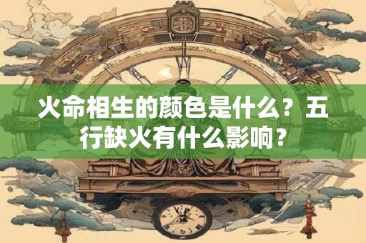 火命相生的颜色是什么？五行缺火有什么影响？