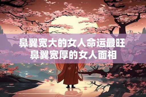 鼻翼宽大的女人命运最旺 鼻翼宽厚的女人面相