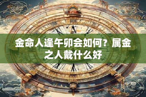 金命人逢午卯会如何？属金之人戴什么好