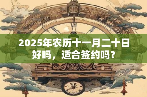 2025年农历十一月二十日好吗，适合签约吗？