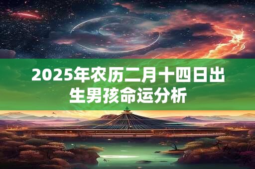 2025年农历二月十四日出生男孩命运分析