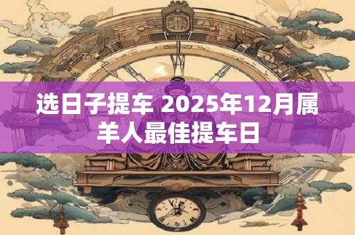 选日子提车 2025年12月属羊人最佳提车日