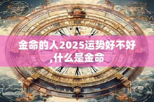 金命的人2025运势好不好,什么是金命