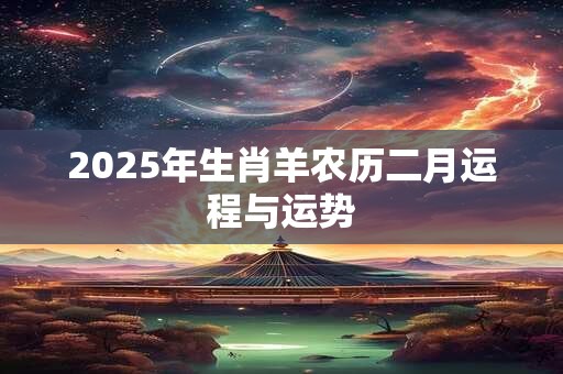 2025年生肖羊农历二月运程与运势