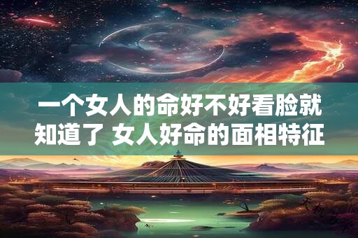 一个女人的命好不好看脸就知道了 女人好命的面相特征