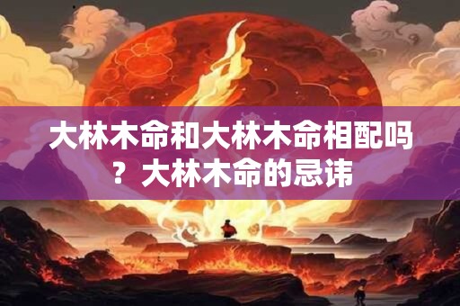 大林木命和大林木命相配吗？大林木命的忌讳