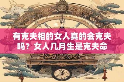 有克夫相的女人真的会克夫吗？女人几月生是克夫命