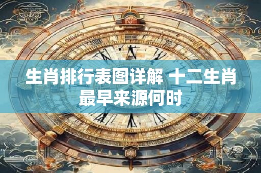 生肖排行表图详解 十二生肖最早来源何时